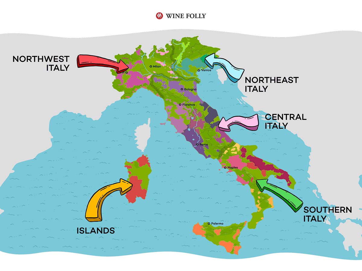 italy vegetation map