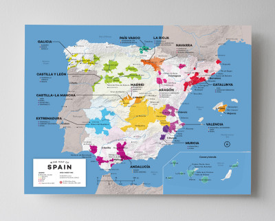 spanish wine map