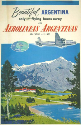 Argentina Vintage Travel Poster