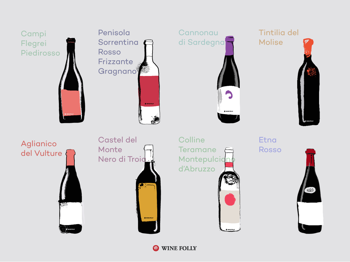 Italian red on sale wine types