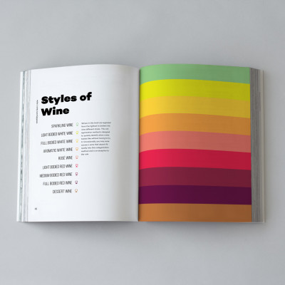 9 styles of wine color coated book design