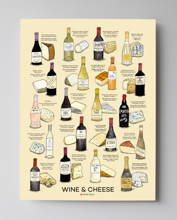 Wine and Cheese Poster (18x24) by Wine Folly