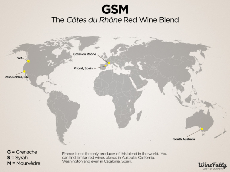 Time to Try 'GSM' The Côtes du Rhône Blend Wine Folly