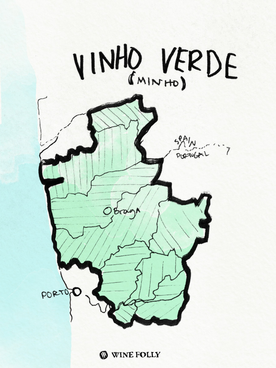 Algarve Map of Vineyards Wine Regions