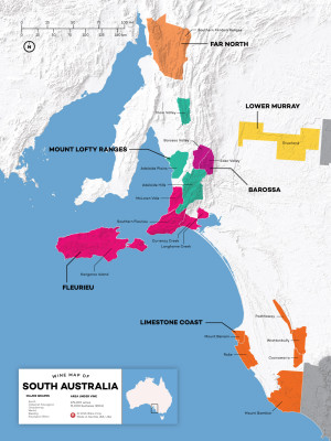 Australia's Wine Region (Map) | Wine