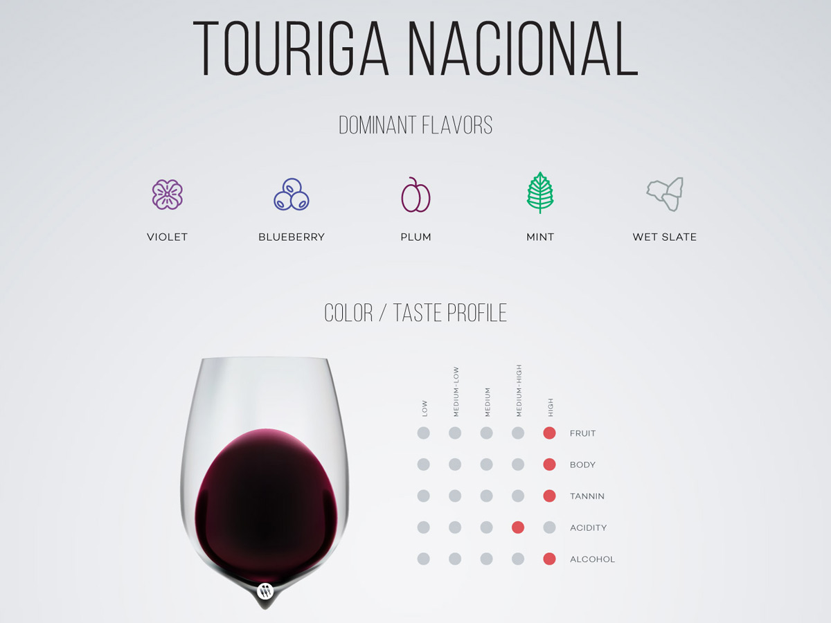 Touriga Nacional wine in a glass, taste profile by Wine Folly