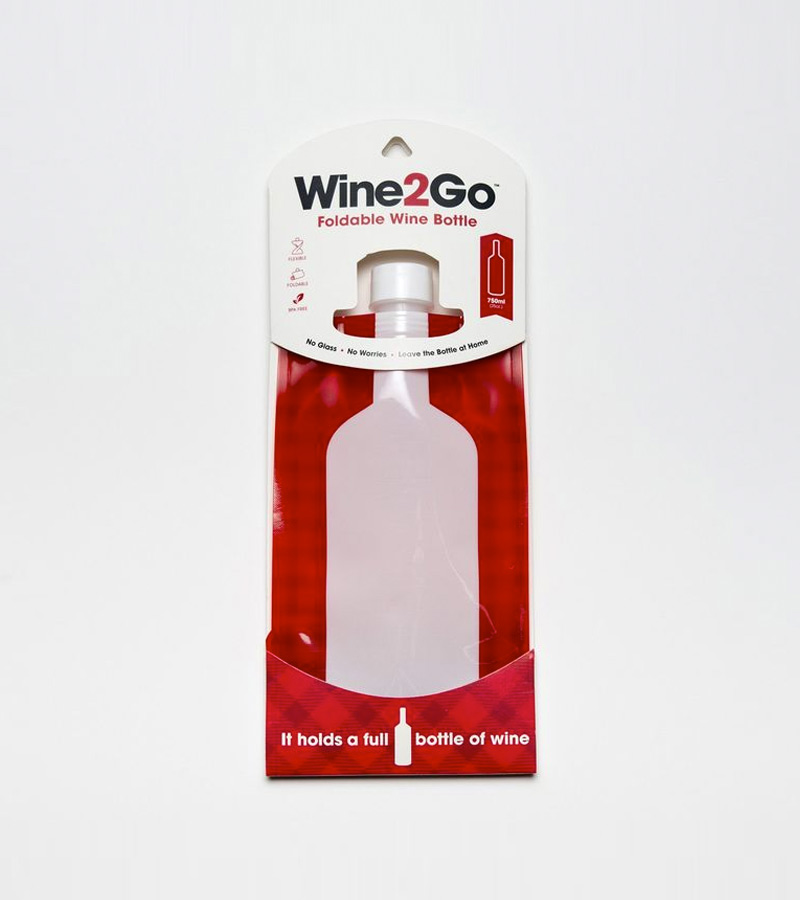 Wine2Go Plastic Wine Carrier Bag