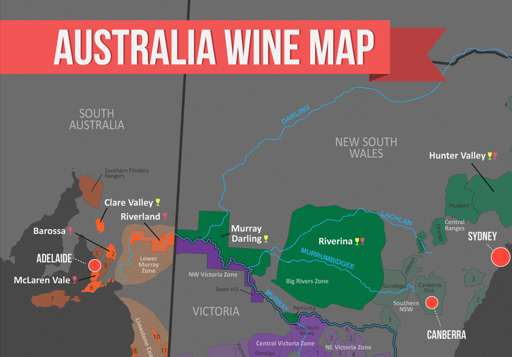 Australia Wine Regions Map Sammy Coraline 7635