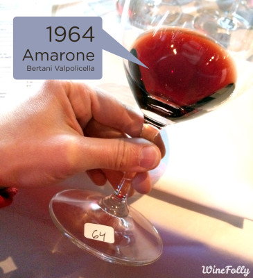 Bertani Amarone Wine from 1964