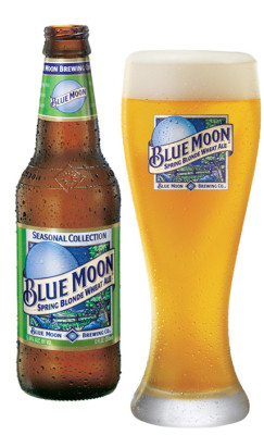 Blue Moon Wheat Ale Beer Glass