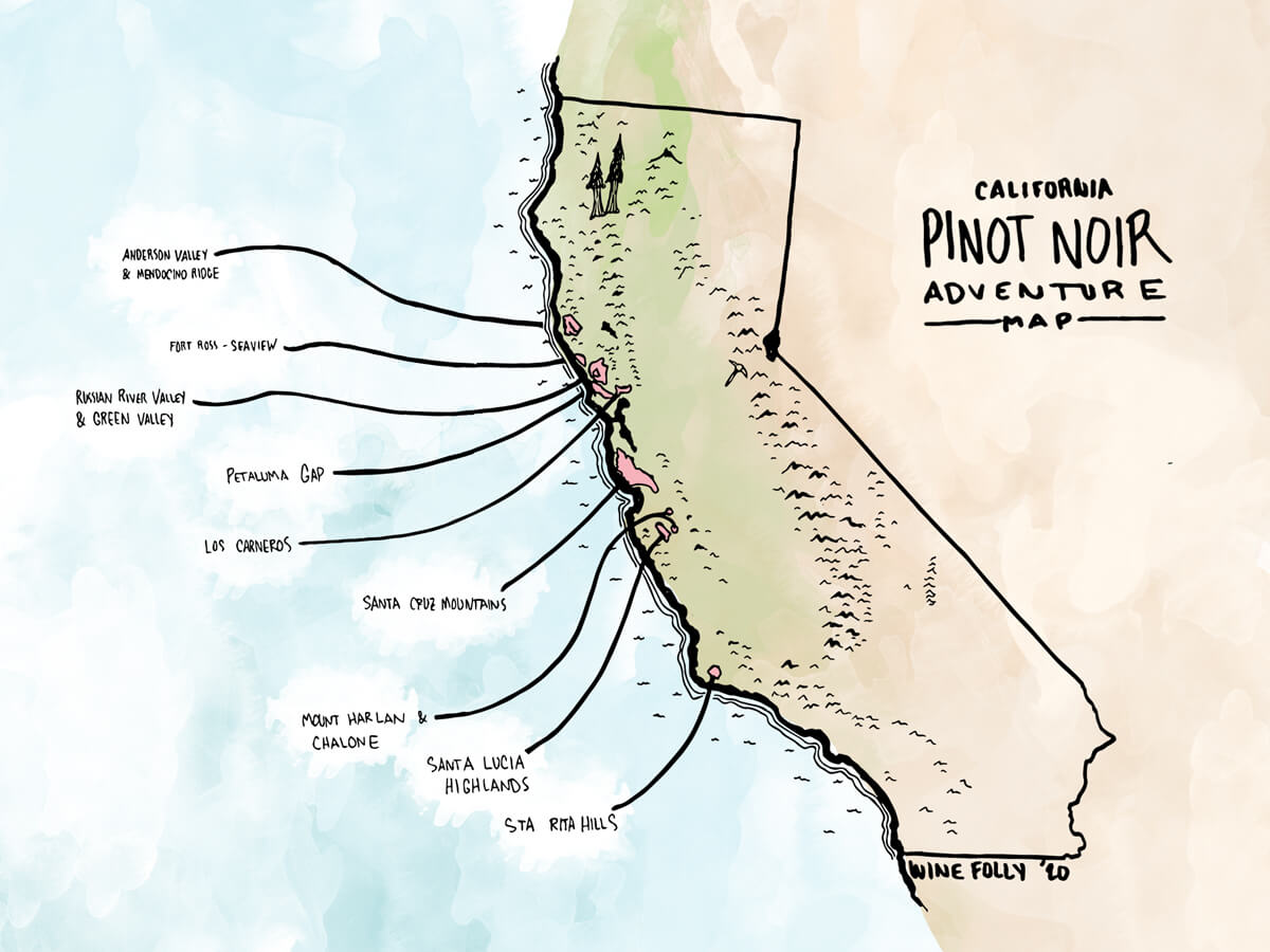 Secret Stashes of California Pinot Noir Wine Folly