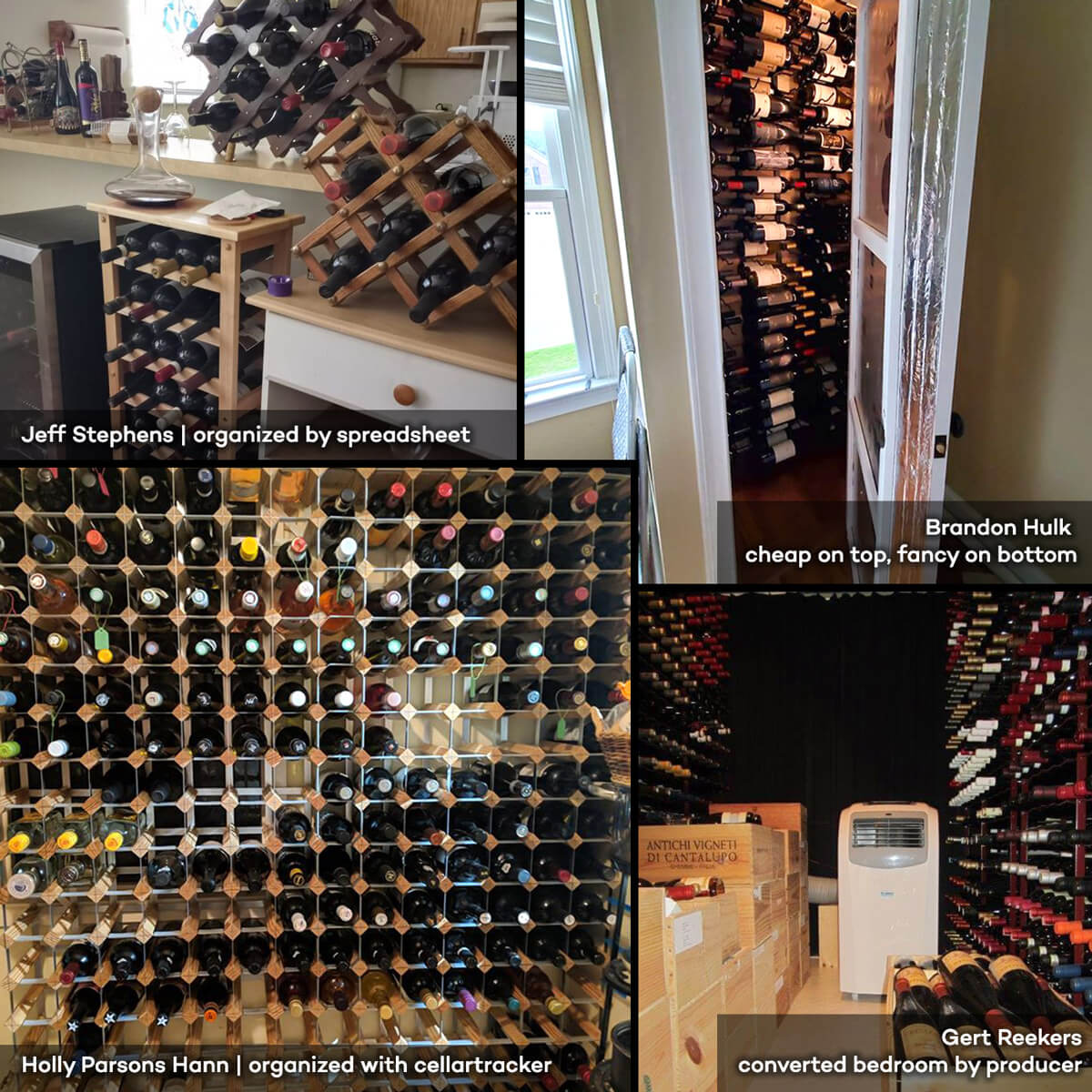 Wine cellar management discount system