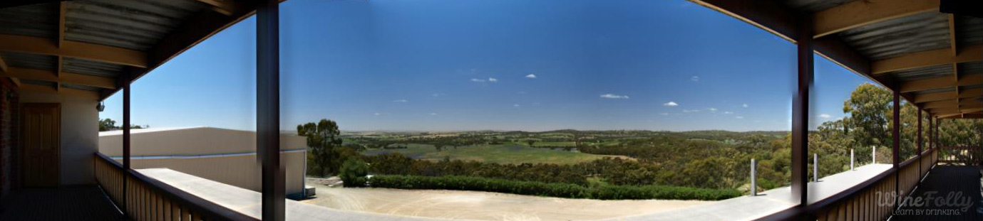 Clare Valley is Known for Riesling looking out at Russian Hill