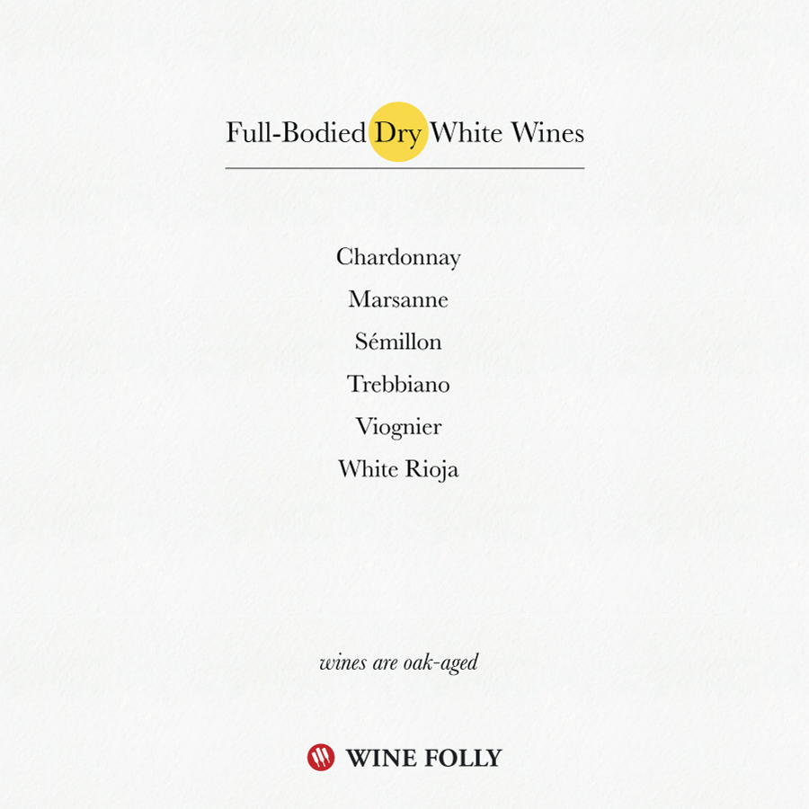 names of dry white wine