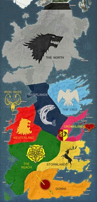 Game of Thrones Region Map