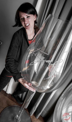 Huge Wine Glass Madeline Puckette of Wine Folly in Portugal