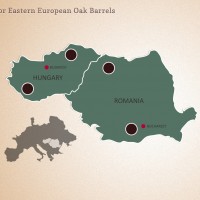 Hungarian Eastern European Oak Barrels Forest Map