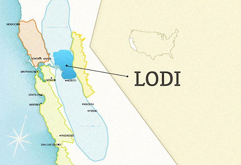 Lodi Wine Guide With Maps Wine Folly   Lodi Wine Map California Winefolly2 