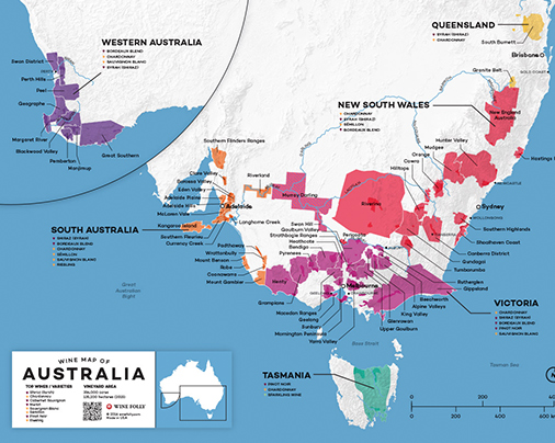 Wine Map of Australia