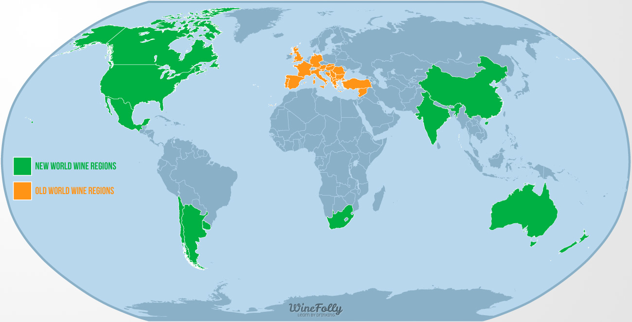 Real Differences New World Vs Old World Wine Wine Folly - 