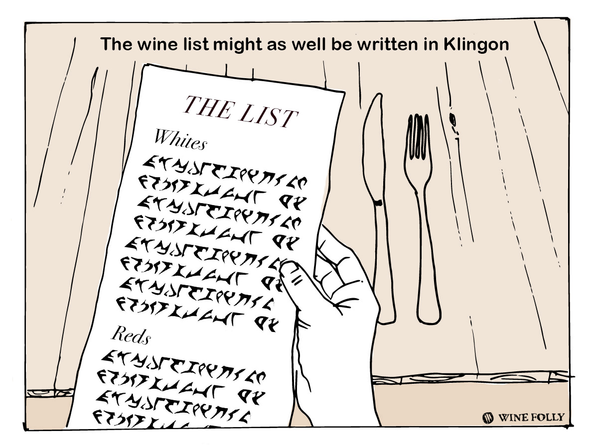 wine list order