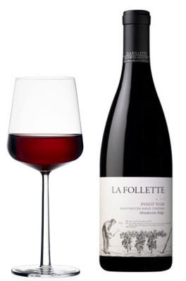 La Follette Mendocino Ridge Pinot Noir in a Glass