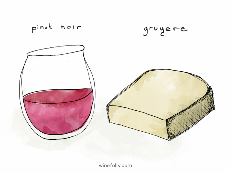 pinot-noir-gruyere-comte-wine-cheese