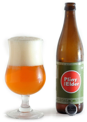 Pliny the Elder IPA beer glass