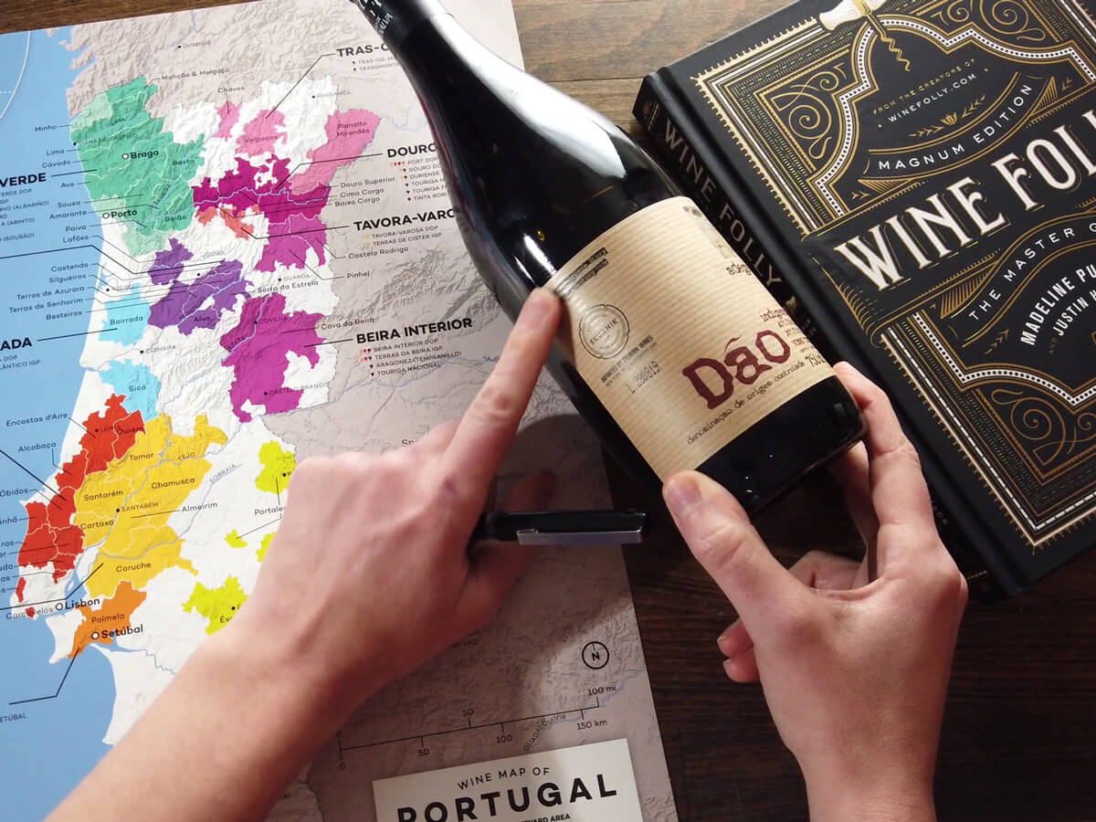 Portugal Dao Wine - Wine Folly Map and Book