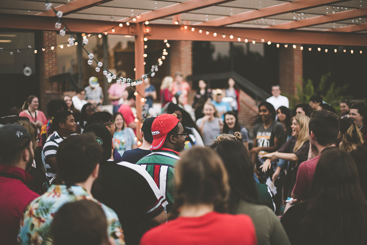 An outdoor party.