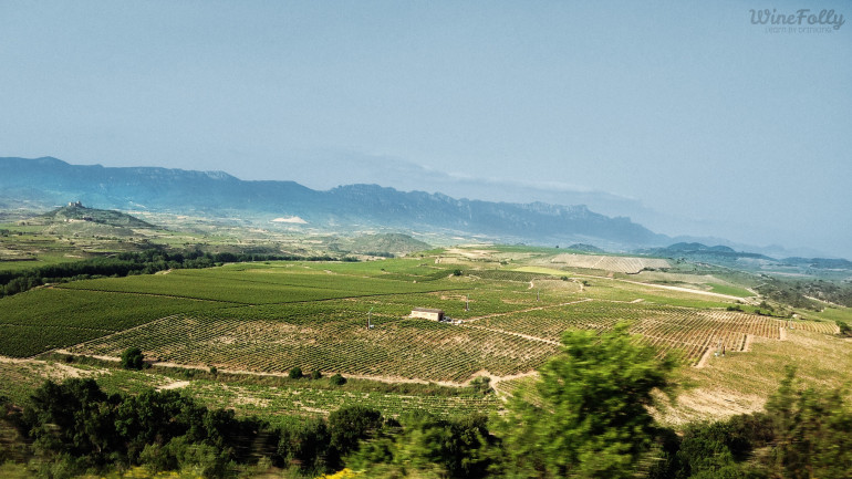 Les montagnes de la Sierra Cantabria dans la Rioja Alta