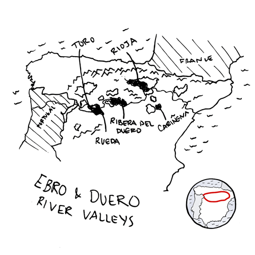 Map of Spain Wine Regions Wine Folly