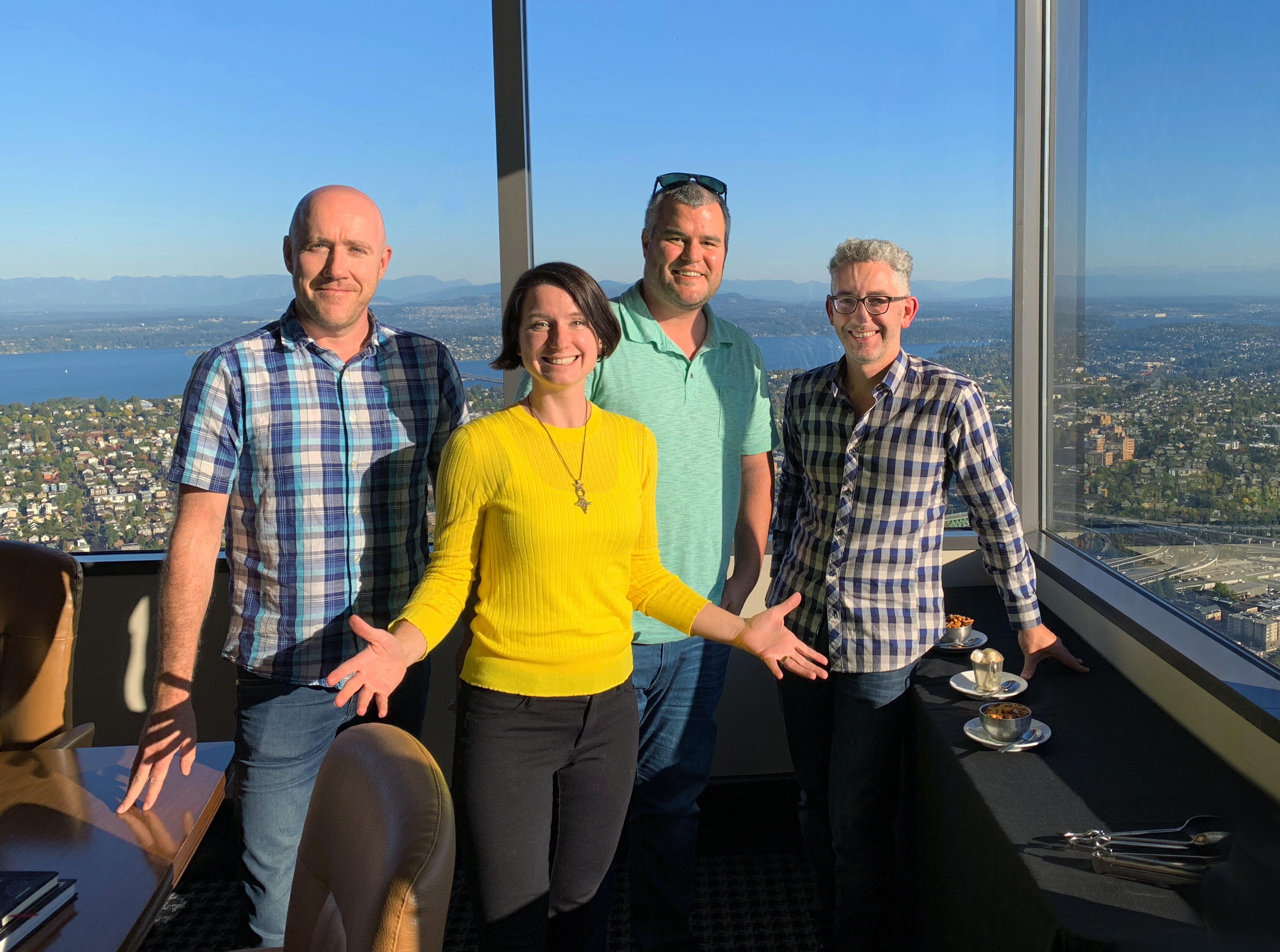 Left to right: Matthew Protti (CEO - BlackSquare), Madeline Puckette (Co-Founder - Folly Enterprises), Ben Andrews (Co-Founder - Folly Enterprises), David Gluzman (CEO - Folly Enterprises)