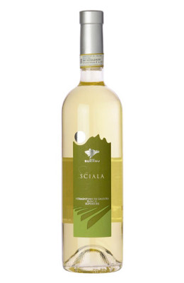 A bottle of Vermentino di Galluria Superiore