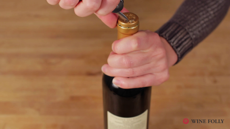 Verona wine cork trick 