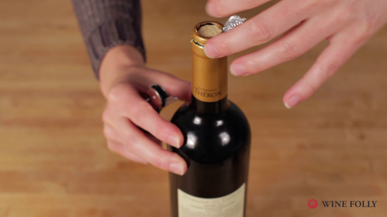 Verona wine cork trick 