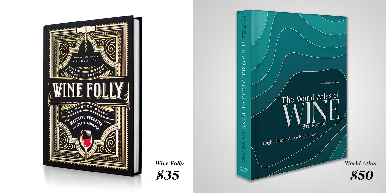 Wine Books - Wine Folly and World Atlas of Wine