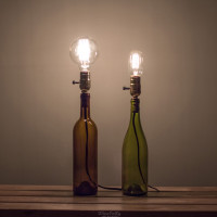 Wine Bottle Lamp Ideas