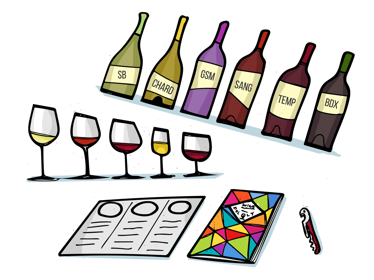 Wine Courses - Illustration by Wine Folly