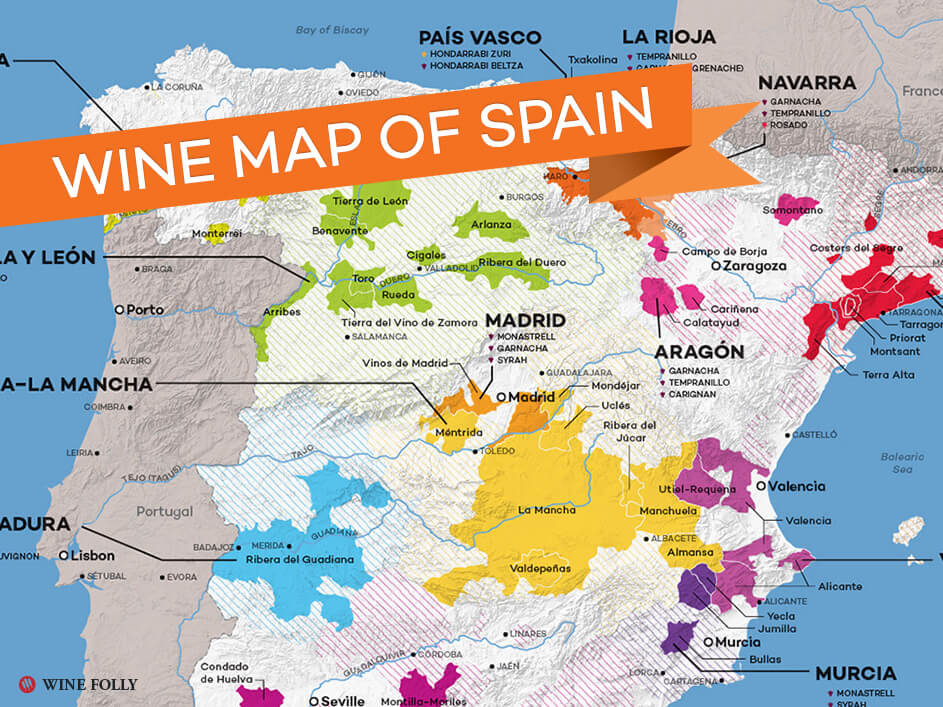 Map Spain Wine Regions Get Latest Map Update