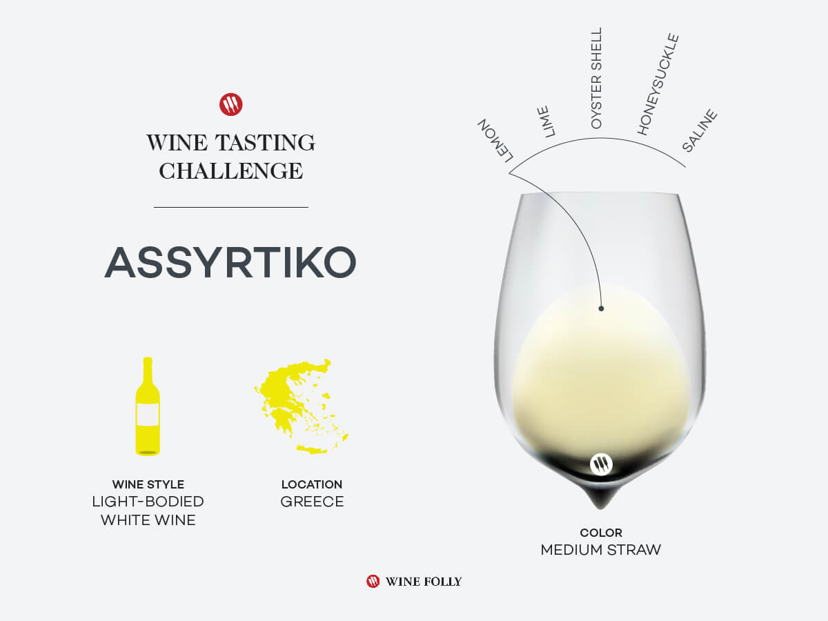 Tasting Challenge Greek Assyrtiko Wine Folly